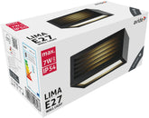 Avide Επιτοίχιο Φωτιστικό Εξωτερικού Χώρου Lima 1xE27 IP54